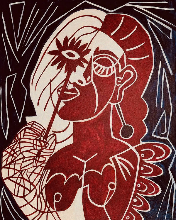 The Borrowed Face, abstract & experimental by Pooneh Nik