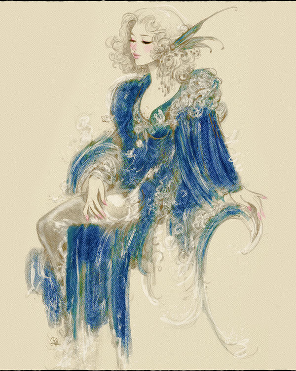Blue Velvet, fashion & costume by Pooneh Nik