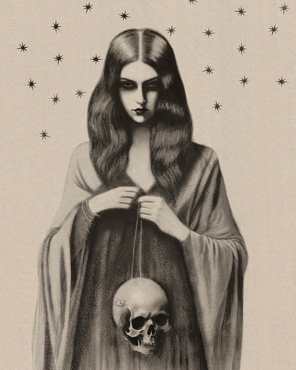 Memento Mori, gothic & dark whimsy by Pooneh Nik