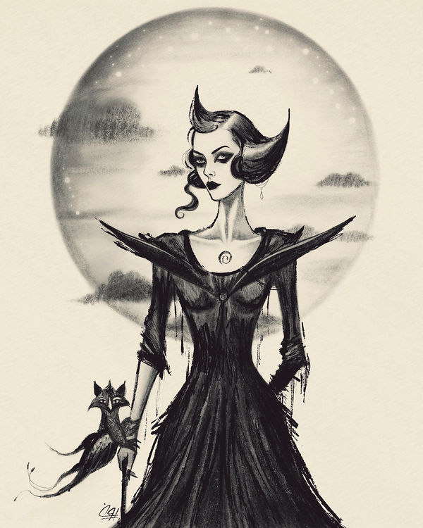 Nyx, gothic & dark whimsy by Pooneh Nik