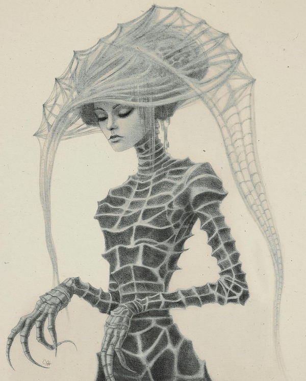 The Weaver, gothic & dark whimsy by Pooneh Nik