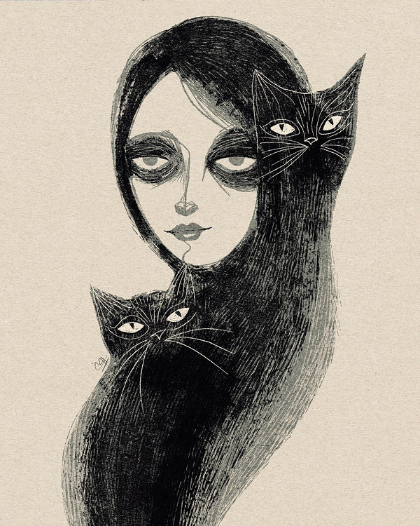 Watchers, gothic & dark whimsy by Pooneh Nik