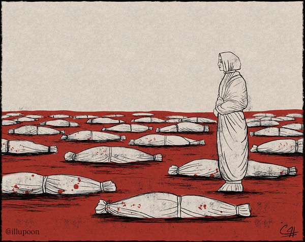 She Is Not Alive. She Is Only Not Buried Yet., iran revolution 2026 by Pooneh Nik