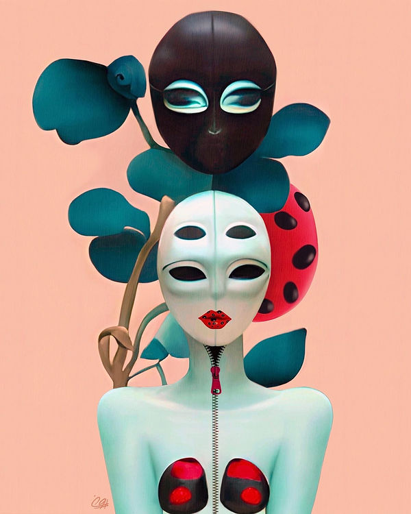 Second Skin, masks & duality by Pooneh Nik