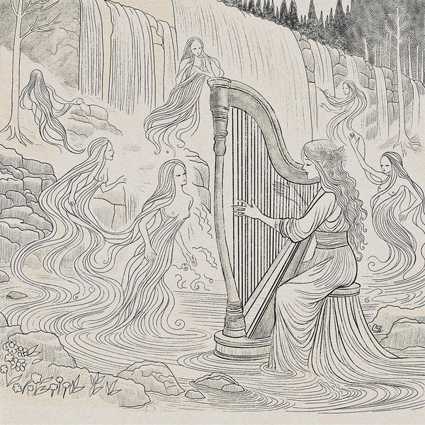 Harmonic Cascade, myth & fantasy by Pooneh Nik