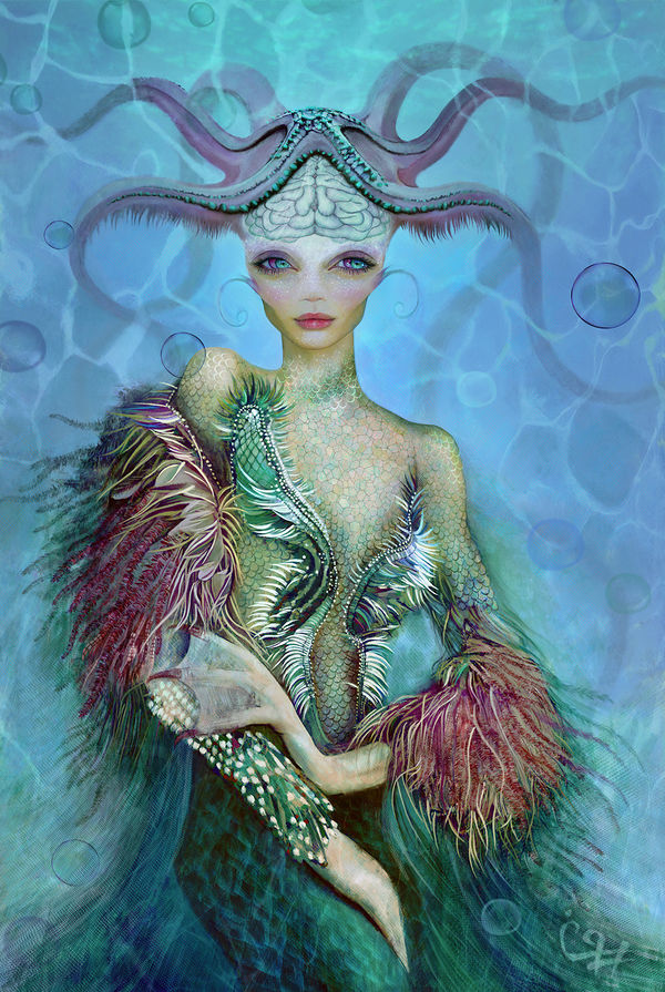 Shepherd of Waves, myth & fantasy by Pooneh Nik