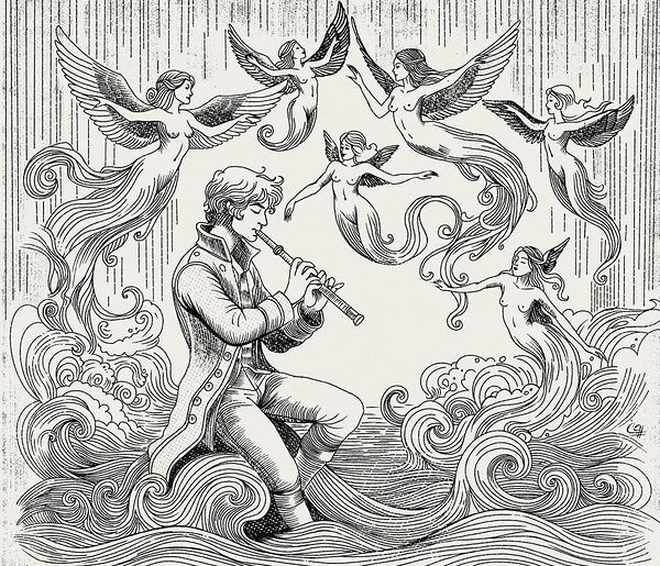 Siren's Serenade, myth & fantasy by Pooneh Nik