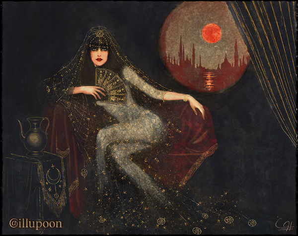 When the Red Moon Rises, persian heritage by Pooneh Nik