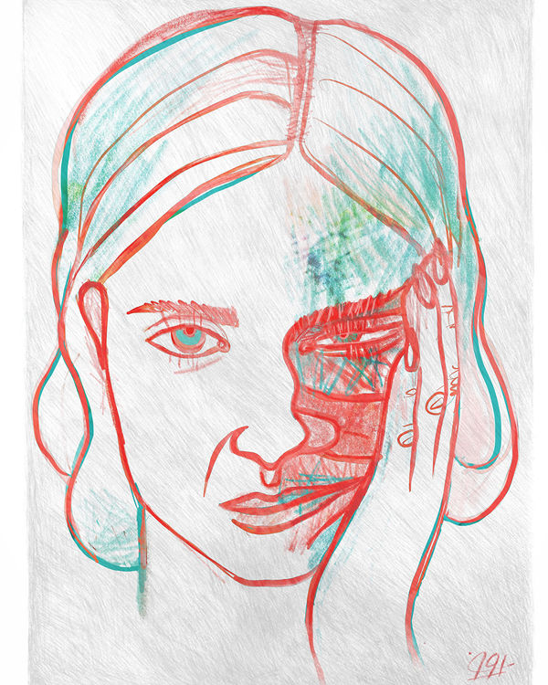 Distortion, portraits by Pooneh Nik