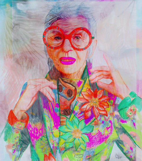 Iris Apfel, portraits by Pooneh Nik