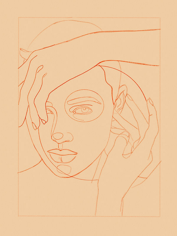You're so Art Deco, portraits by Pooneh Nik