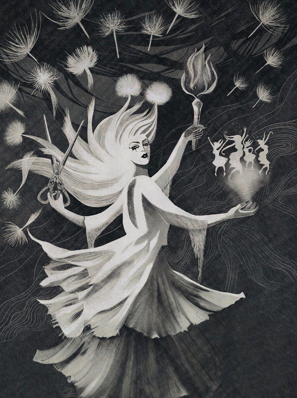 Lady Liberty, woman, life, freedom (2022–23) by Pooneh Nik
