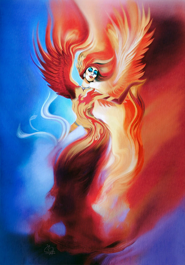Phoenix Rises, woman, life, freedom (2022–23) by Pooneh Nik