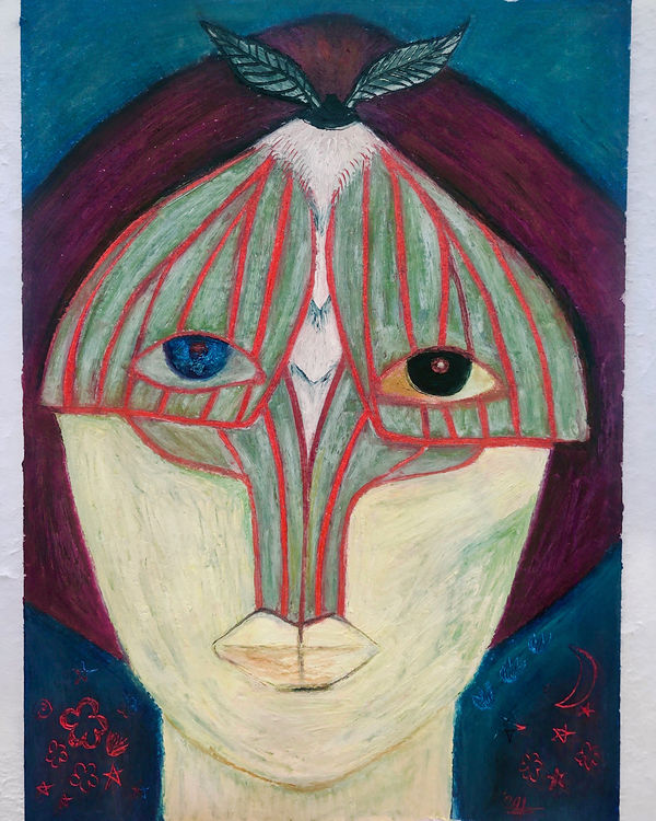 Moth, women & nature by Pooneh Nik