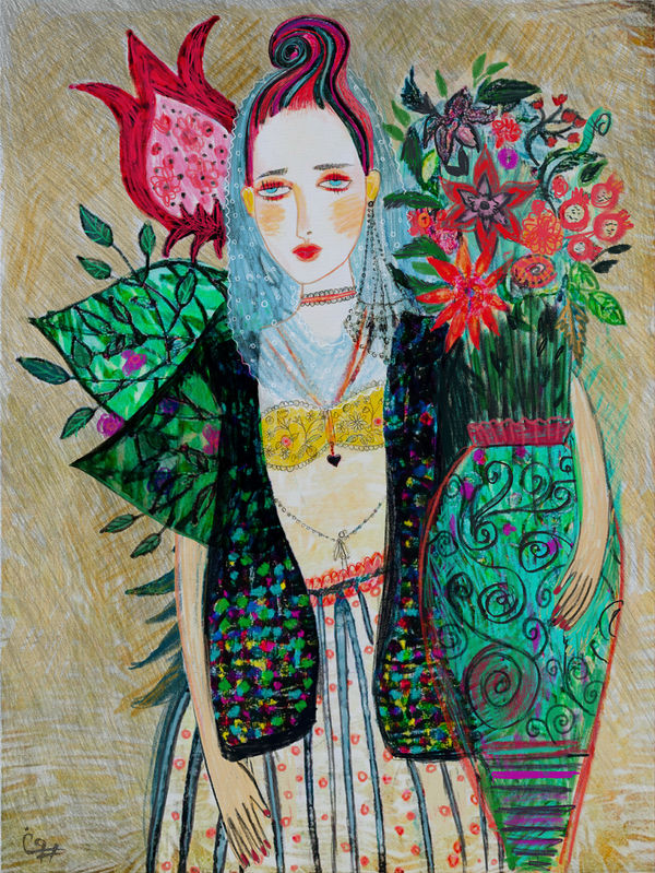 Rose, women & nature by Pooneh Nik
