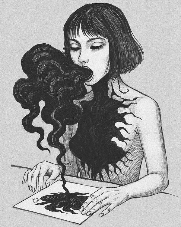 She Breathes in Ink, women & the body by Pooneh Nik
